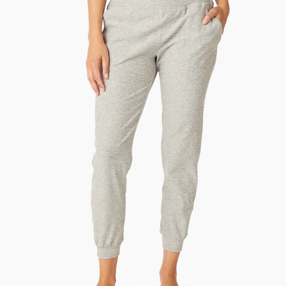 Beyond Yoga Spacedye Midi Jogger, Large Silver Mist